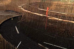 深圳砼烟囱新建施工现场